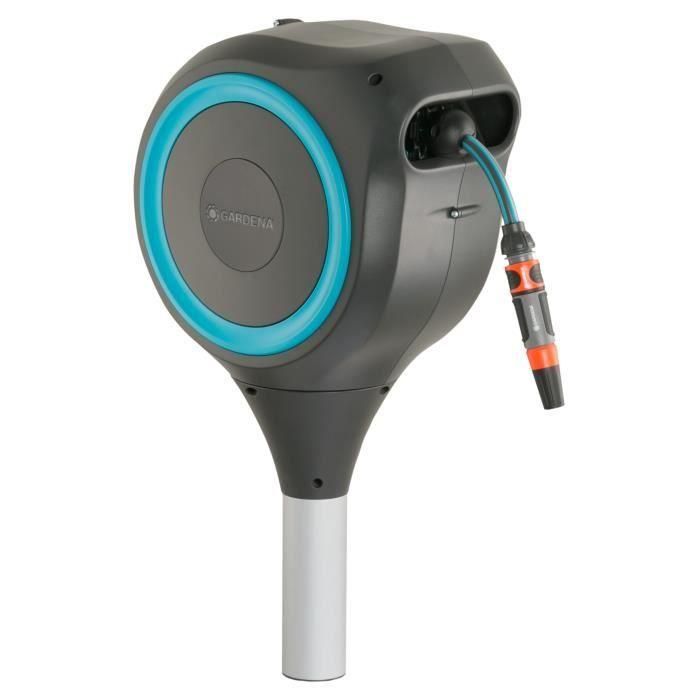 Gardena Enrollador de Manguera Automático RollUp S 15m (11mm Ø) Rebobinado Auto, Antitorsión, Antibloqueo, Kit Listo Usar - Raya Azul 0 Gardena Enrollador de Manguera Automático RollUp S 15m (11mm Ø) Rebobinado Auto, Antitorsión, Antibloqueo, Kit Listo Usar - Raya Azul 0