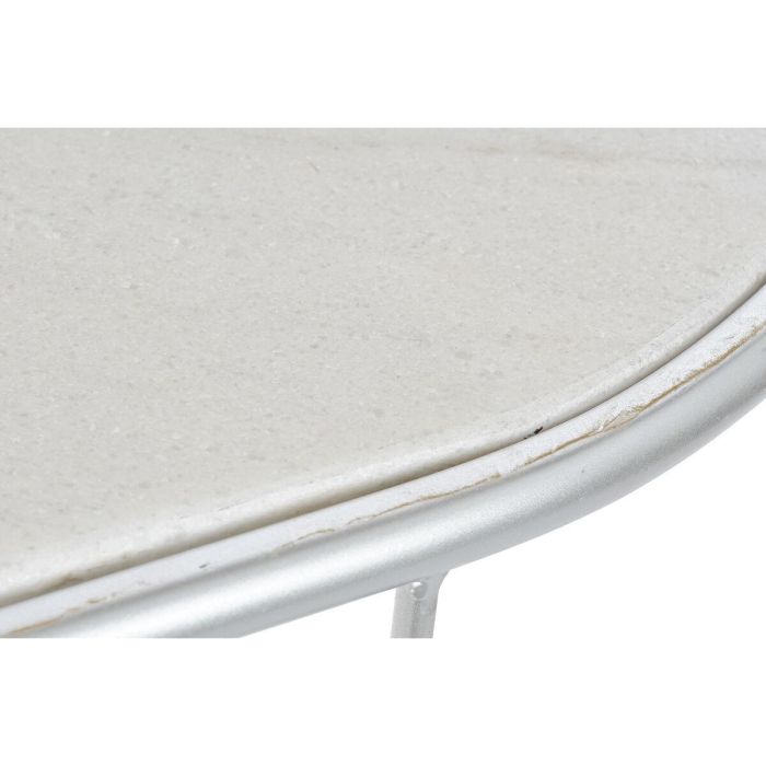 Consola Chic DKD Home Decor Blanco Plateado 35 x 78 x 115 cm 2 Consola Chic DKD Home Decor Blanco Plateado 35 x 78 x 115 cm 2
