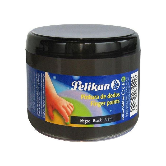 Pintura De Dedos Pelikan 500 Ml (Bote) Nº11 Negro