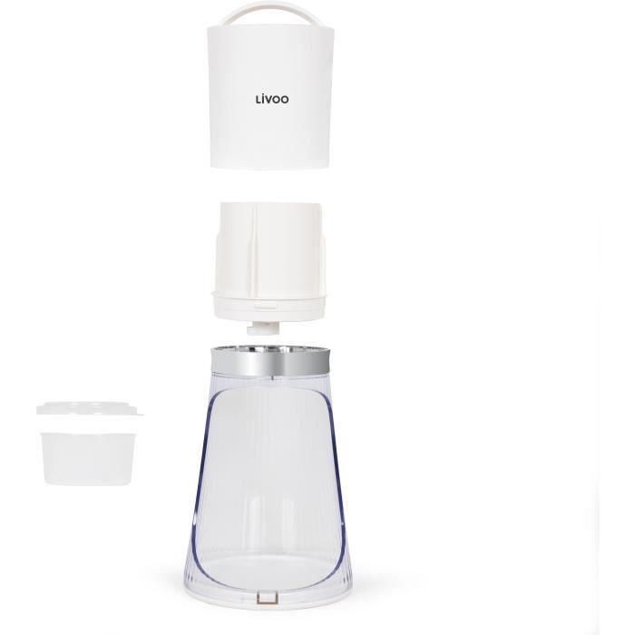 Trituradora de hielo - LIVOO - DOM462 - 150 mL - 2 tamaños - Arranque automático - Depósito - Cuchilla de acero inoxidable 3 Trituradora de hielo - LIVOO - DOM462 - 150 mL - 2 tamaños - Arranque automático - Depósito - Cuchilla de acero inoxidable 3