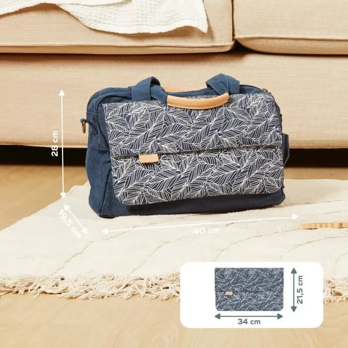 Babymoov Bolso Cambiador Day to Day BAB3661276184558, Moderno, Funcional, Capacidad 23L, 6 Accesorios, Color Palma 5