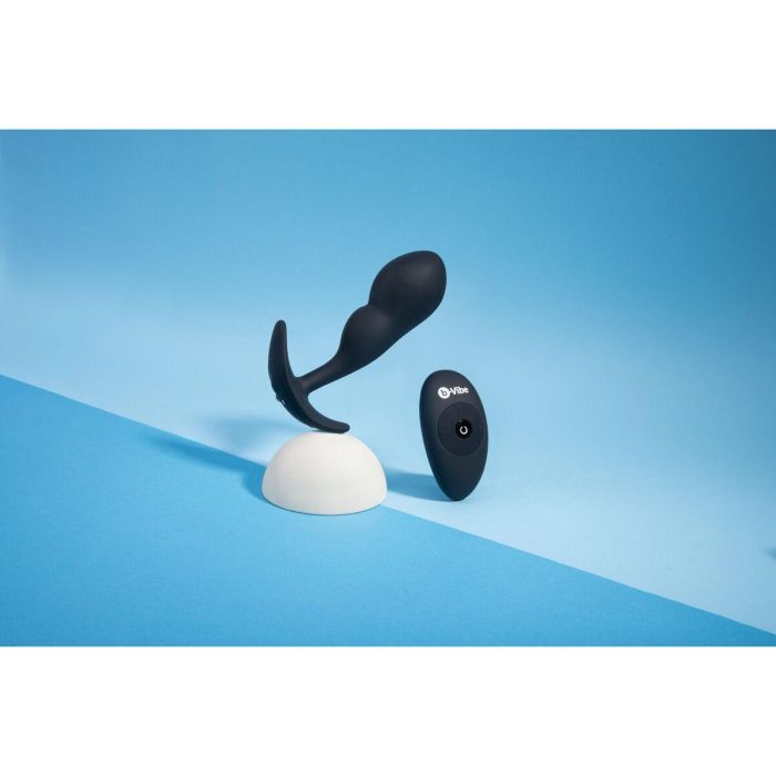 Plug anal con control remoto B-Vibe Negro 10