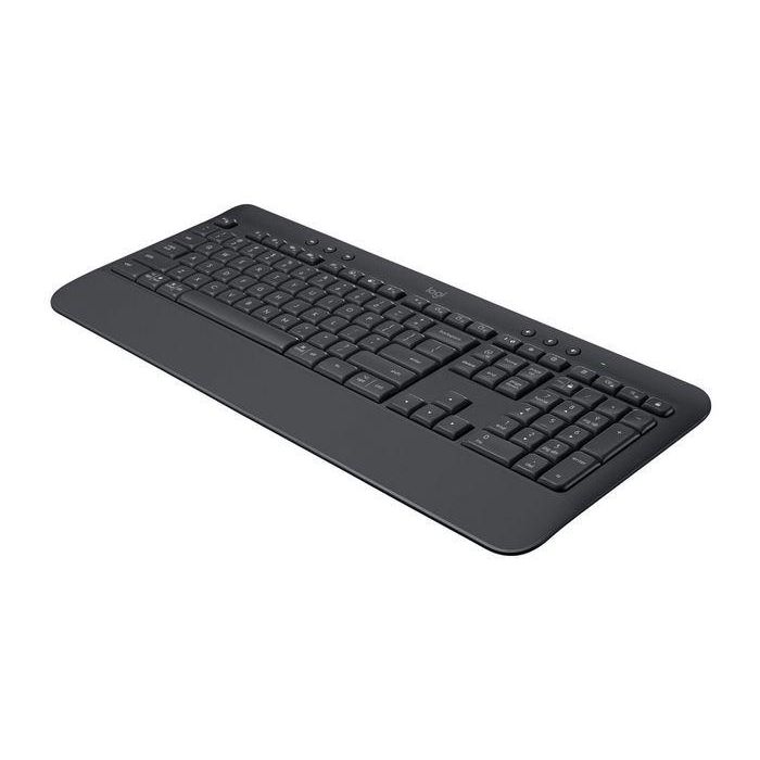 Logitech K650 Teclado Inalámbrico Signature Ergonómico con Reposamuñecas y Teclas Acolchadas, Multi-Plataforma, Resistente Salpicaduras 1