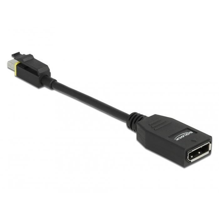 Delock Cable Mini DisplayPort a DisplayPort 1.4, 32 AWG, 32.4 Gb/s, LS0H, HDCP 1.4/2.2, 0.15 m 1