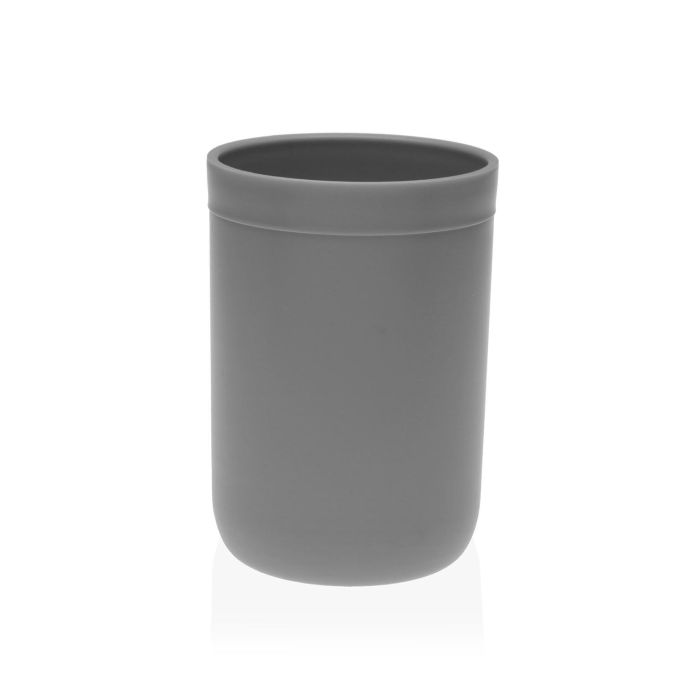 Vaso Cepillos Elisa Gris Versa 7X11CM (4 Unidades) Vaso Cepillos Elisa Gris Versa 7X11CM (4 Unidades)