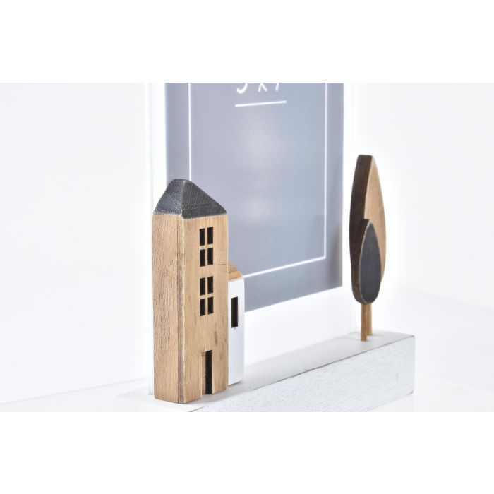 DKD Home Decor Marco Foto 13x18 cm Urban para Fotos Madera y Acrílico Blanco Marrón, Detalles Casas (Juego de 2 Unidades) 1 DKD Home Decor Marco Foto 13x18 cm Urban para Fotos Madera y Acrílico Blanco Marrón, Detalles Casas (Juego de 2 Unidades) 1