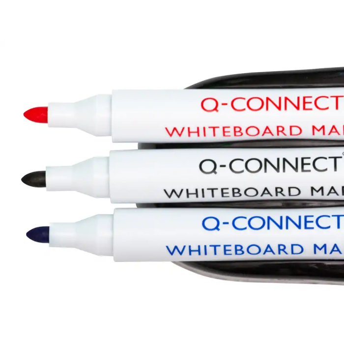 Q-connect Borrador Magnético para Pizarra Blanca con 3 Rotuladores Azul, Negro y Rojo 5 Q-connect Borrador Magnético para Pizarra Blanca con 3 Rotuladores Azul, Negro y Rojo 5