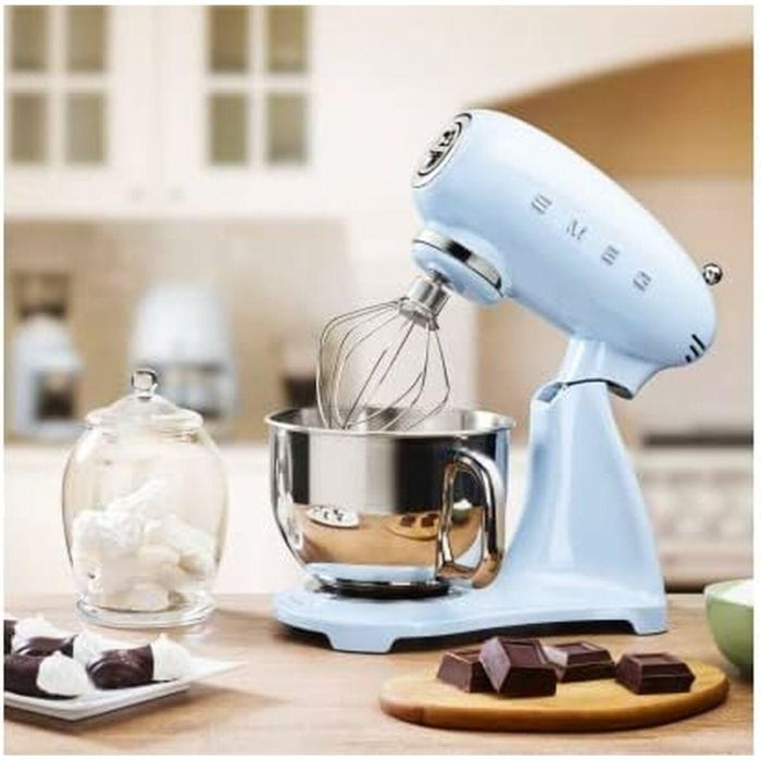 Batidora-Amasadora Smeg SMF03PBEU Azul Pastel 4,8 L 6 Batidora-Amasadora Smeg SMF03PBEU Azul Pastel 4,8 L 6