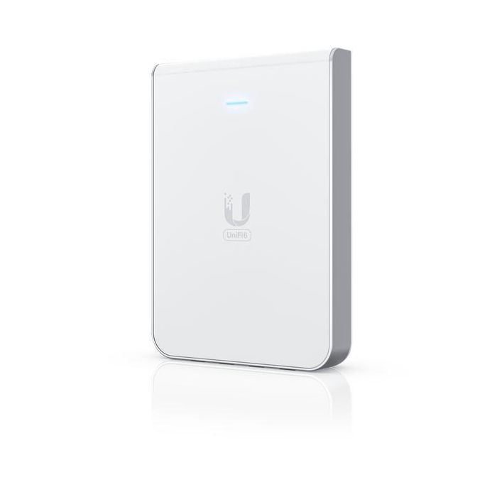 Ubiquiti Punto de Acceso Inalámbrico U6 In-Wall WiFi 6 Dual-Band 2.4/5 GHz 5.3 Gbps con 5 Puertos Ethernet PoE Integrado 1