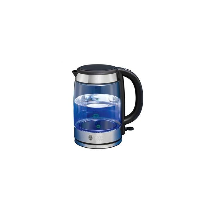 Russell Hobbs 21600-57 Hervidor de Agua de Cristal, 1.7L, Luz Azul
