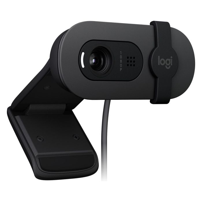 Logitech Brio 100 Webcam Full HD 1080p/30fps - Cámara Web con Micrófono Omnidireccional y Tapa de Privacidad - Grafito Logitech Brio 100 Webcam Full HD 1080p/30fps - Cámara Web con Micrófono Omnidireccional y Tapa de Privacidad - Grafito