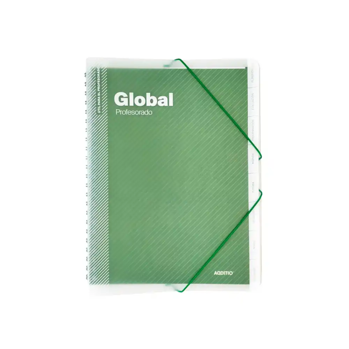 Additio Carpeta Global para Profesorado 24x32 cm, 144 Páginas, Polipropileno, Colores Surtidos 4