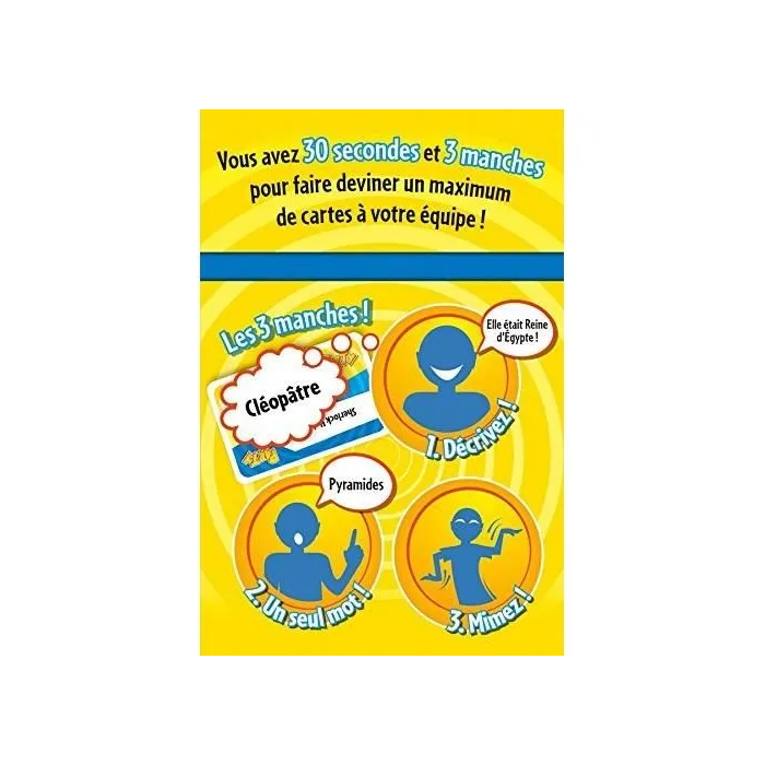 Asmodee Time's Up Party 1 Juego de mesa. Describe, imita y haz que adivinen celebridades o películas en tiempo limitado. Idioma francés. 2