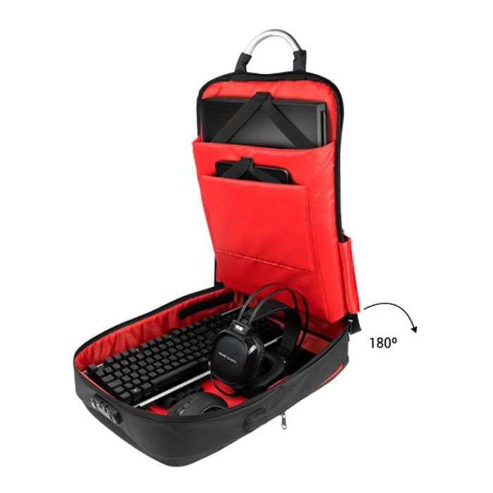 Mars Gaming MB2 Mochila para portátil 17.3 Pulgadas Antirrobo TSA USB Impermeable con Múltiples Bolsillos 2 Mars Gaming MB2 Mochila para portátil 17.3 Pulgadas Antirrobo TSA USB Impermeable con Múltiples Bolsillos 2