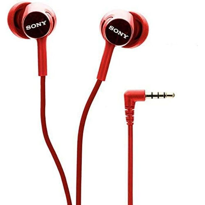Auriculares con Micrófono Sony MDR-EX155AP Rojo 1 Auriculares con Micrófono Sony MDR-EX155AP Rojo 1