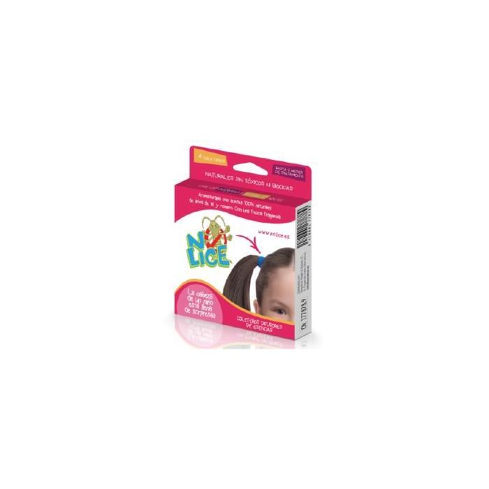 NO LICE Coletero Anti-Piojos Rosa/Azul 4 Unidades
