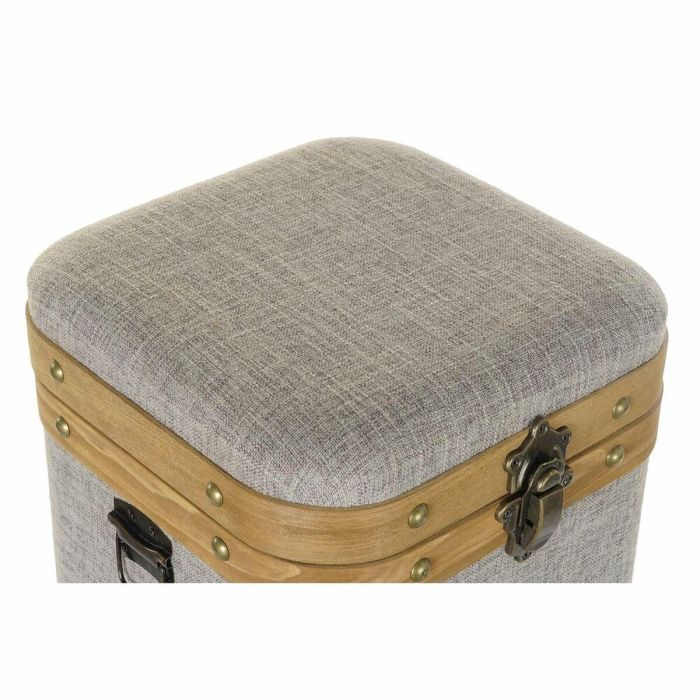 Caja Scandi DKD Home Decor Beige Natural 40.5 x 41.5 x 40.5 cm Set de 3 3