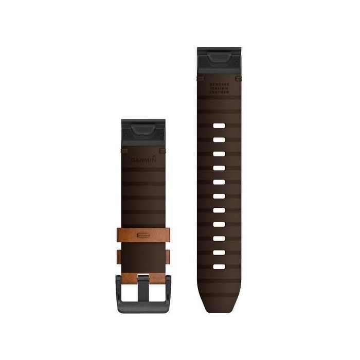 Garmin Ersatzarmband QuickFit 22mm Leder Braun/Schiefergrau 1 Garmin Ersatzarmband QuickFit 22mm Leder Braun/Schiefergrau 1