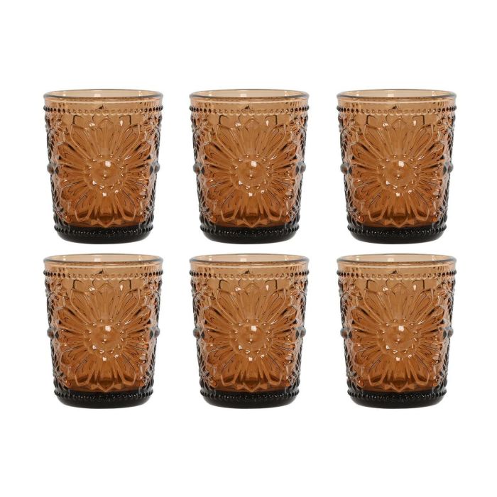 Vaso Basicos DKD Home Decor Marron 8.5 x 10.5 x 8.5 cm Set de 6