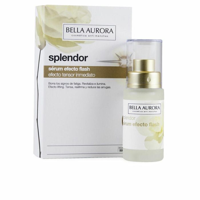 Bella Aurora SPLENDOR 10 Serum Efecto Flash Antiarrugas y Antiedad con Acabado Tenso y Liso para Todo Tipo de Pieles 30 ml