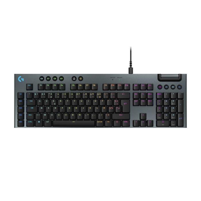 Logitech G LOG5099206124622 Teclado para Juegos G915 X con Cable Interruptor Táctil AZERTY Negro Logitech G LOG5099206124622 Teclado para Juegos G915 X con Cable Interruptor Táctil AZERTY Negro