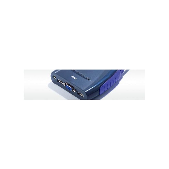 Aten CS64US KVM Switch USB VGA de 4 Puertos con Audio, Compartición de Periféricos USB y Cables Integrados 2