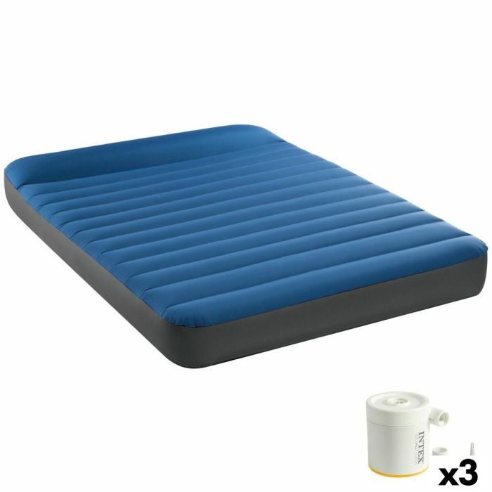 Colchón Hinchable Intex 137 x 22 x 191 cm (3 Unidades) 0 Colchón Hinchable Intex 137 x 22 x 191 cm (3 Unidades) 0