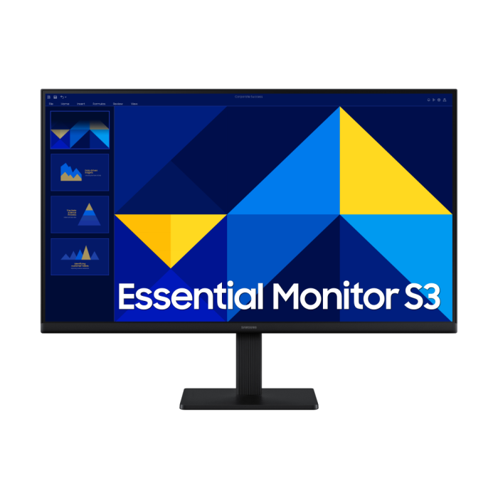 Samsung S30GD Monitor para PC 27" (68,6 cm) Full HD 1920x1080 IPS 100Hz 5ms HDMI Negro Flicker Free VESA Samsung S30GD Monitor para PC 27" (68,6 cm) Full HD 1920x1080 IPS 100Hz 5ms HDMI Negro Flicker Free VESA