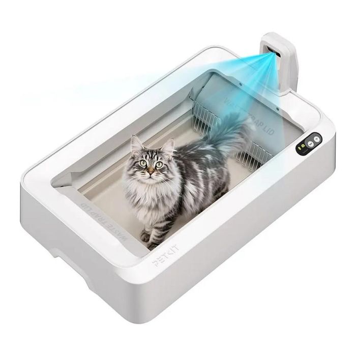 Petkit Purobot Crystal DUO-EU - Arenero Automático para Gatos, Blanco, Plástico, Fácil de Limpiar 1