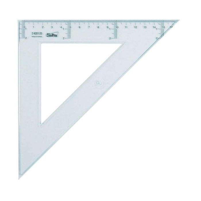 Safta Escuadra de 25 cm Cristal 2