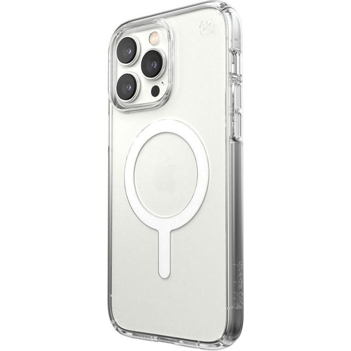 Speck Presidio Perfect Clear + Ms para iPhone 14 Pro Max, Funda Protectora Transparente con MagSafe y Protección contra Caídas de 4 Metros 1