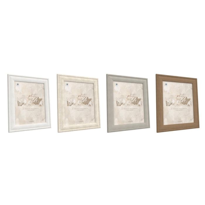 Marco Foto Tradicional DKD Home Decor Natural Marron 1.6 x 31.2 x 26.2 cm (4 Unidades)