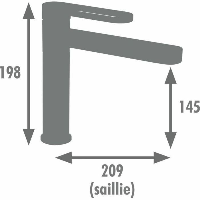 Edouard Rousseau EDO3047404062187 Mezclador de Lavabo Onegai Negro/Cromo 1 Edouard Rousseau EDO3047404062187 Mezclador de Lavabo Onegai Negro/Cromo 1