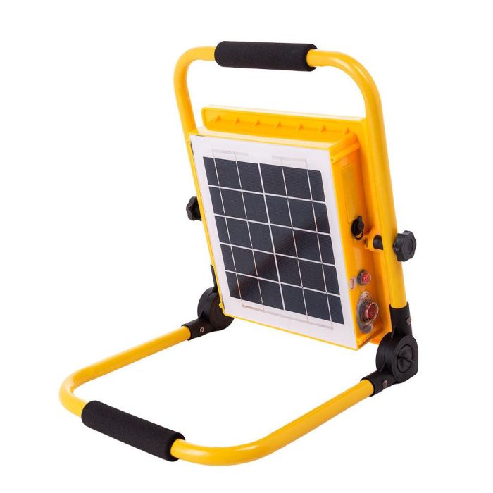 Proyector LED Solar 30W 6500K, Panel 6V/9W, Batería 8000mAh. Control Remoto, Power Bank, Autonomía 8-36h. [HO-SOLARFL-30W-05] 4