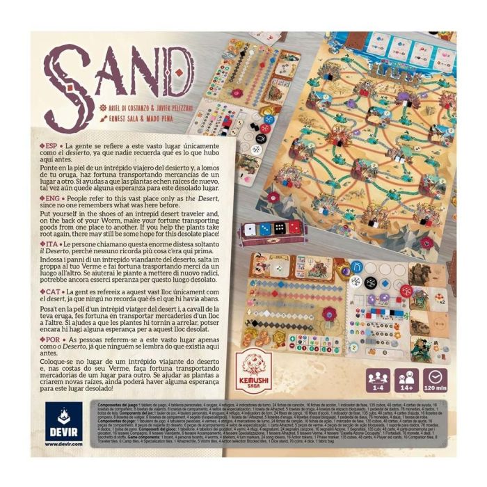 Devir Sand Juego de Mesa Pick-up and Deliver para 1-4 Jugadores, 120 Minutos, +14 Años 2 Devir Sand Juego de Mesa Pick-up and Deliver para 1-4 Jugadores, 120 Minutos, +14 Años 2