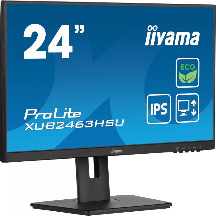 iiyama XUB2463HSU-B1 Monitor ProLite 24" FHD IPS 1920x1080 100Hz 3ms HDMI DP USB Pivot Negro 8 iiyama XUB2463HSU-B1 Monitor ProLite 24" FHD IPS 1920x1080 100Hz 3ms HDMI DP USB Pivot Negro 8