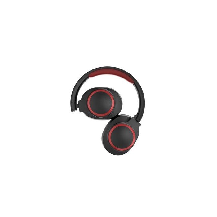 Elbe ABT-B26-N Auriculares de Diadema Bluetooth Plegable con Micrófono, Radio FM y Cable Aux-in, Negro/Rojo 2 Elbe ABT-B26-N Auriculares de Diadema Bluetooth Plegable con Micrófono, Radio FM y Cable Aux-in, Negro/Rojo 2