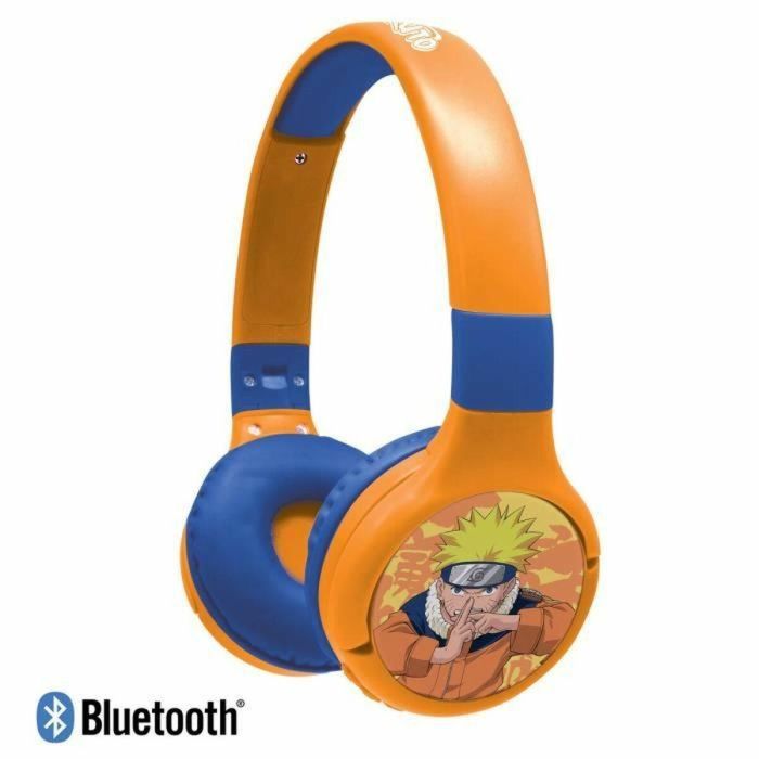 Lexibook Auriculares 2 en 1 con cable y Bluetooth LEX3380743090887 Naruto cómodos y plegables con limitación de sonido 4