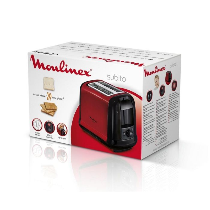 Tostadora Subito MOULINEX - LT260D11 - 2 ranuras - Rojo 6 Tostadora Subito MOULINEX - LT260D11 - 2 ranuras - Rojo 6