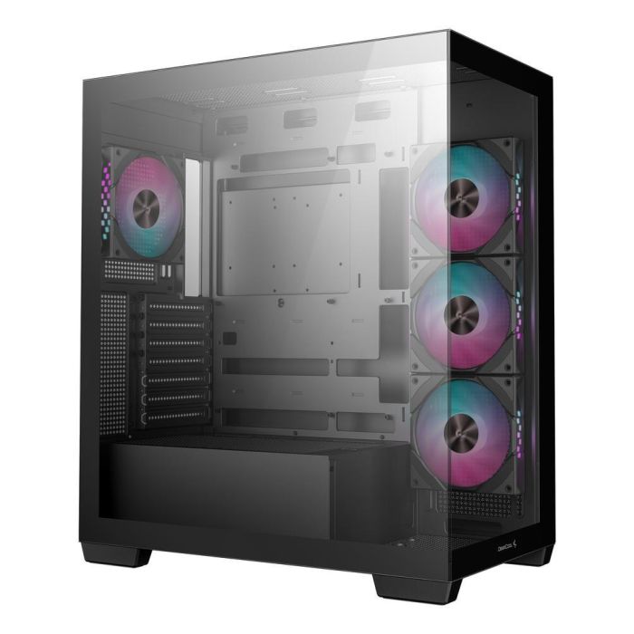 Deepcool R-CG580-BKADA4-G-1 Caja PC Gaming Panorámica con 4 Ventiladores ARGB, Cristal Templado 3