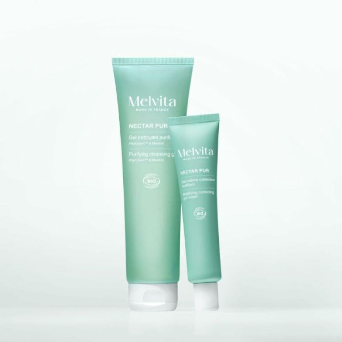 Melvita Nectar Pur Gel-Crema Corrector Matificante para Piel Mixta Grasa, Control Brillos e Imperfecciones, Ácido Hialurónico 40 ml 1 Melvita Nectar Pur Gel-Crema Corrector Matificante para Piel Mixta Grasa, Control Brillos e Imperfecciones, Ácido Hialurónico 40 ml 1