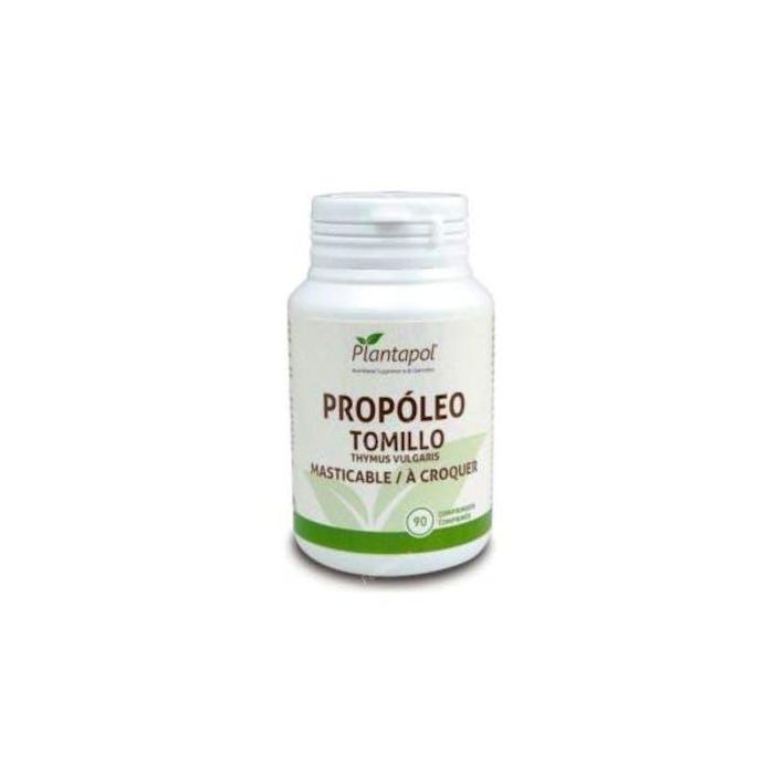 PLANTAPOL Propóleo con Tomillo y Vitamina C, 90 comprimidos masticables. Estimula defensas.