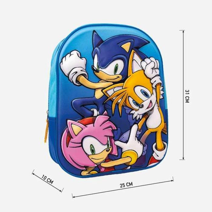 Mochila infantil 3D sonic 25.0 x 31.0 x 9.0 cm 1 Mochila infantil 3D sonic 25.0 x 31.0 x 9.0 cm 1