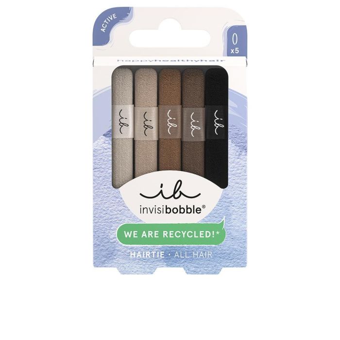 Invisibobble Ecotie #Mocha Coleteros Reciclados 5 unidades