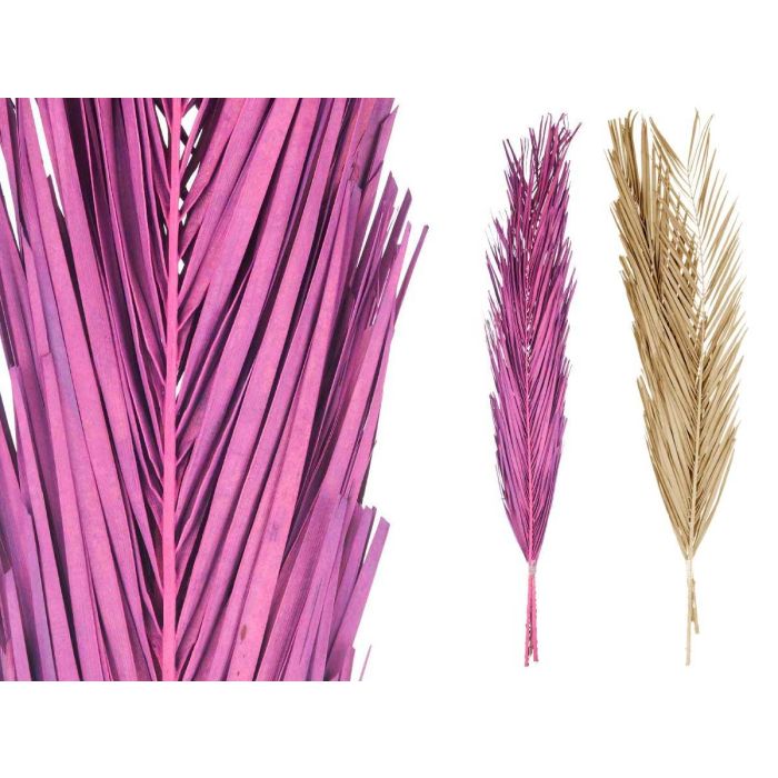 Ramillete Hojas Palmera Surtido Morado y Natural Giftdecor 26x100x4 cm (20 Unidades) 1
