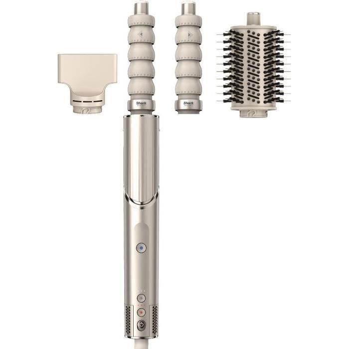 Shark HD426SLEU FlexStyle: Secador de Pelo y Moldeador de Cabello 2 en 1, Potencia de 1400W, con 3 Accesorios Incluidos, Color Champán Shark HD426SLEU FlexStyle: Secador de Pelo y Moldeador de Cabello 2 en 1, Potencia de 1400W, con 3 Accesorios Incluidos, Color Champán