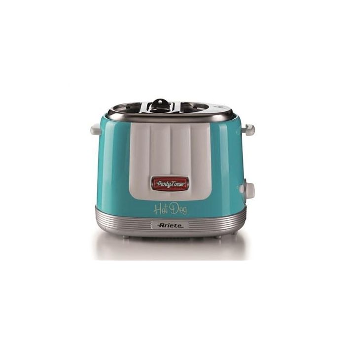 Ariete 206/01 Máquina para Hot Dog Party Time, Automática, Caliente, Capacidad 2 Bollos, Color Azul 1