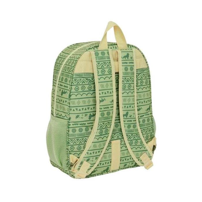Mochila Escolar Mufasa Verde Beige 33 x 42 x 14 cm 4