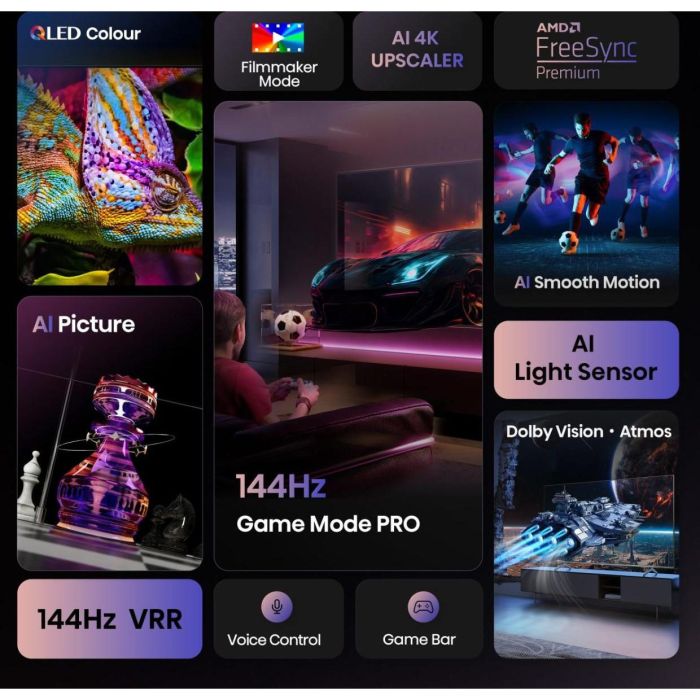 Hisense 55E77Q PRO Smart TV 4K QLED 55" (139cm) Negro 4 Hisense 55E77Q PRO Smart TV 4K QLED 55" (139cm) Negro 4