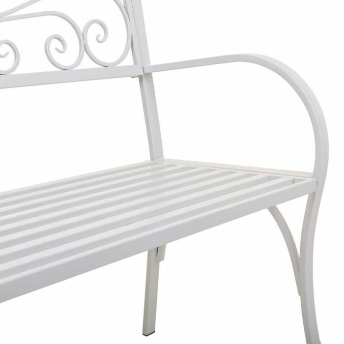 Banco Alexandra House Living Blanco Hierro 53 x 91 x 153 cm 2